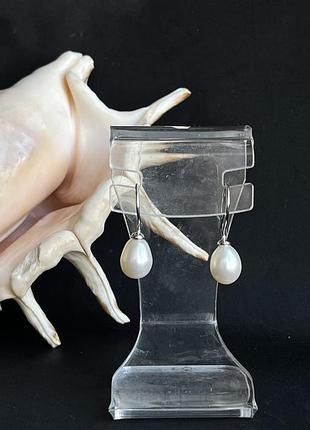 Сережки з перлин кульчики перлини сережки з річковими перлинами . індія