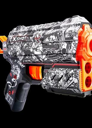 Швидкострільний бластер x-shot skins flux illustrate 8 патронів (36516d)