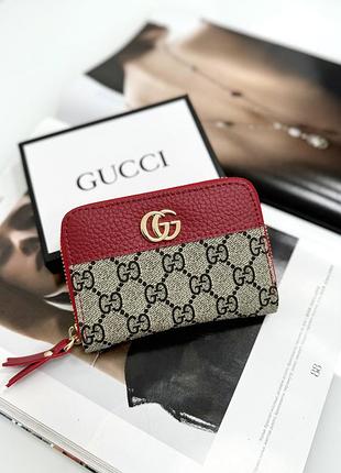 Кошелек gcci женский гуччи красный мини yousf