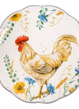 Тарелка lefard farm collection петушок 21 см 1858-0178 керамика