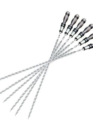 Шампура для шашлику куля 6 шт gorillas bbq skk87