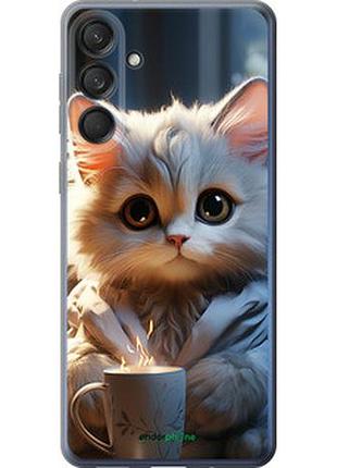 Чохол на samsung galaxy m55 білий кіт "5646u-3688-7673"