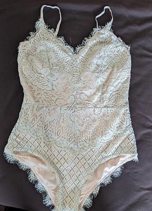 Женское боди кружевное, комбидресс