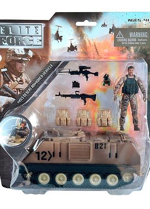 Игровой набор elite force -бронетранспортер m113 (бтр, фигурка, аксесс.)