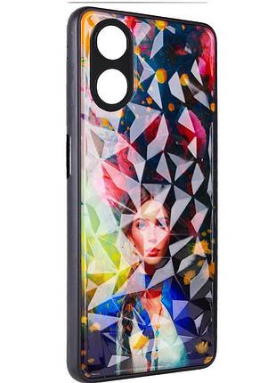 Tpu+pc чохол prisma ladies для oppo a58 4g peonies, tpu+pc
