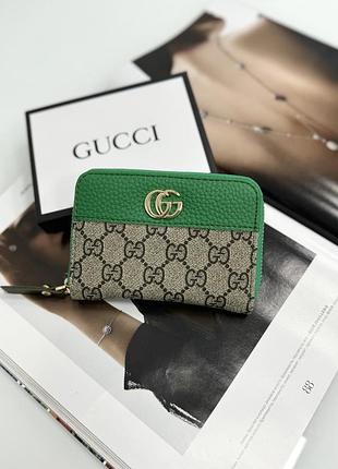 Кошелек gcci женский гуччи зеленый мини yousf