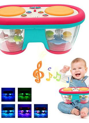 Музыкальный барабан интерактивная игрушка для малышей
