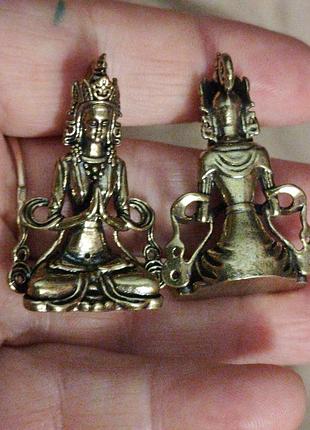 Фігурка статуетка сувенір латунна латунь будда