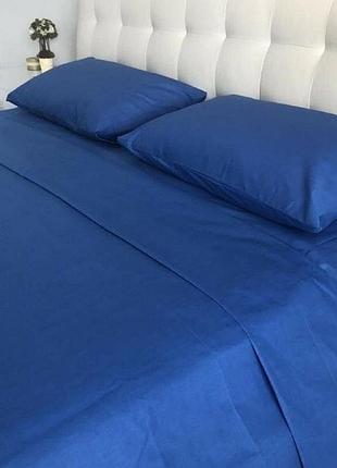 Постільна білизна бязь синій двоспальний