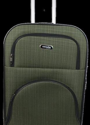 Тканевый средний чемодан колесах 67l gedox gd polo хаки