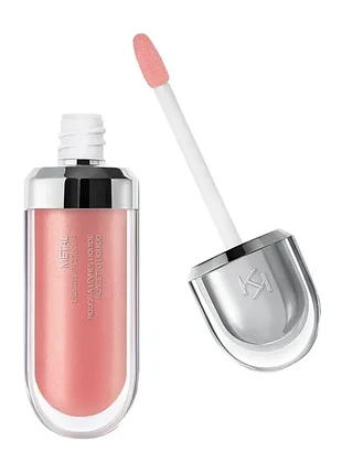 Жидкая помада с эффектом металлик kiko milano metal liquid lip colour тон 01 rosy nude (000153-01)
