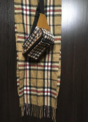 Сумка бананка клатч поясная burberry