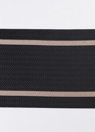 Салфетка сервировочная на стол 45×30 (см) прямоугольная черный hp-35-16b