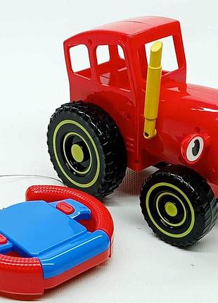 Трактор на радиоуправлении star toys "happy farm" красный (16.5 см) nf2024-4