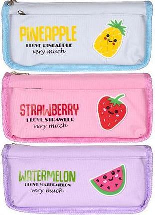 Пенал-косметичка sy-7082 "fruits" 21,0х9,5х6,0 см