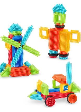 Конструктор серии bristle blocks - строитель, 36 деталей