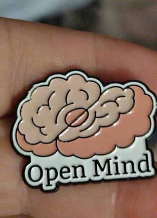 Медицинская брошь брошка пин значок металл мозги мозг