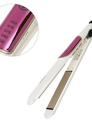 Утюжок выпрямитель для волос керамический, с регулировкой температуры vgr v-509