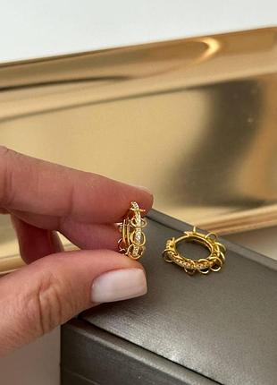 Серьги кольца