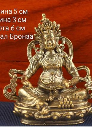 Бронзовая статуэтка кубера бог богатства считается хранителем скрытого богатства и подарков природы