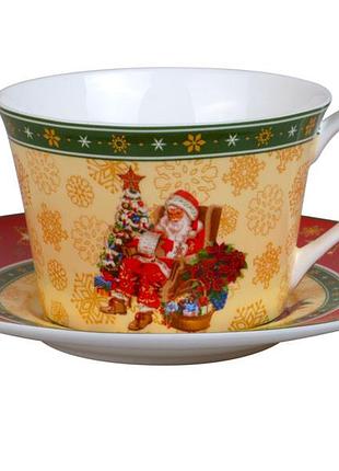 Набір чайний 2 предмети санта christmas collection lefard 180 мл 986-053