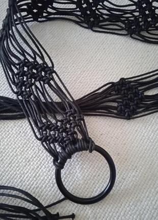 Пояс макраме