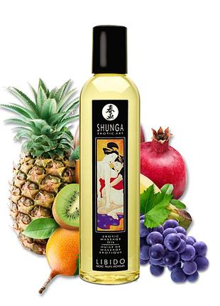 Массажное масло shunga erotic massage oil с ароматом экзотических фруктов 250мл