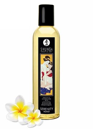 Массажное масло shunga erotic massage oil с ароматом монои 250мл