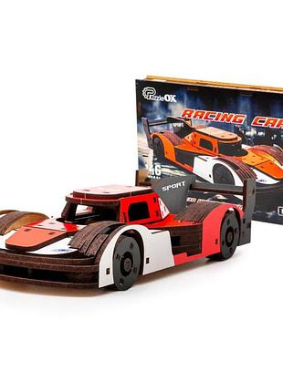 Деревянный 3d конструктор racing car puz-01037, 146 деталей