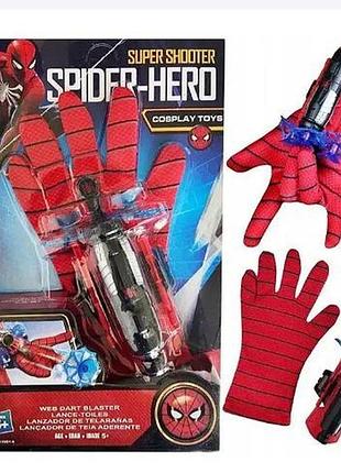 Набір героя спайдермен рукавичка спайдермена bj399 стріляє кулями-присосками для супергероїв