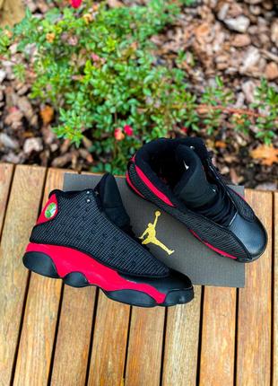 🖤🏀❤️nike air jordan retro 13 black red❤️🏀🖤кроссовки найк джордан высокие, джорданы, жіночі кросівки найк джордан 13