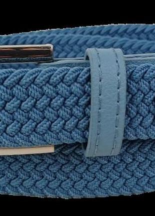 Эластичный женский ремень резинка isa-traesko голубой