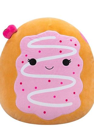 Мягкая игрушка squishmallows – вишневый пончик жемчуг (36 cm)