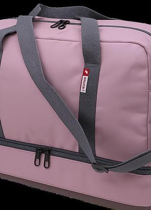 Дорожная сумка с отделом для обуви 40l wallaby пудровый