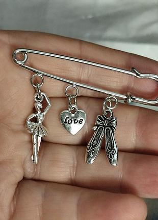 Брошь брошка булавка балет девушка танцовщица