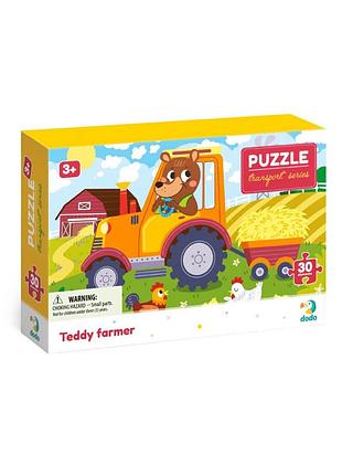 Пазл dodo "ведмедик-тракторист" 30шт. (300371)