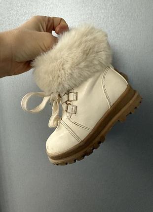 Утеплені черевики river island чоботи зимові з хутром