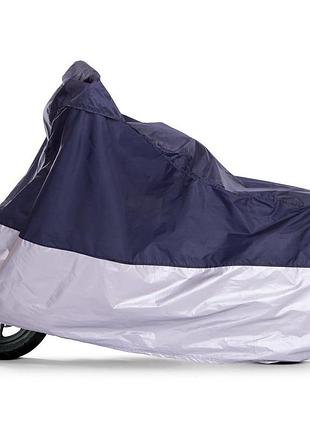 Чехол для мотоцикла моточехол защита от пыли влаги и уф-лучей s-2xl серебряный l