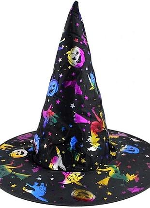 Карнавальная новогодняя шапка колпак волшебника