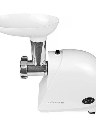 Мясорубка - amg143w 1400 вт 2 решетки (grunhelm)