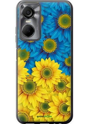 Чохол на tecno pop 6 pro be8 жовто-блакитні квіти "1048u-2929-7673"