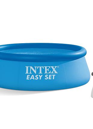 Наливной бассейн intex easy set 305×76 см (3 853 л) с фильтр-насосом 28122