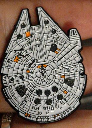 Брошь брошка значок двойной пин металл