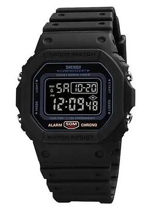 Часы наручные мужские skmei 1628bkbk, оригинальные мужские часы, водостойкие тактические часы