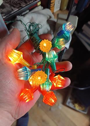 Советская электрическая гирлянда электрогирлянда ссср фонарики на новогоднюю ёлку