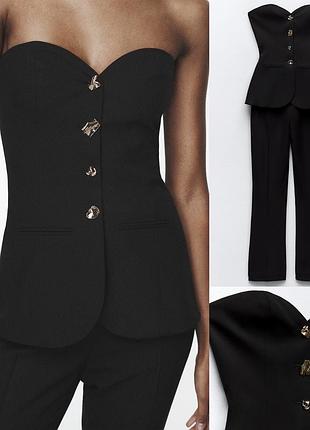 Новий брючний комбінезон zara жилет бюстьє