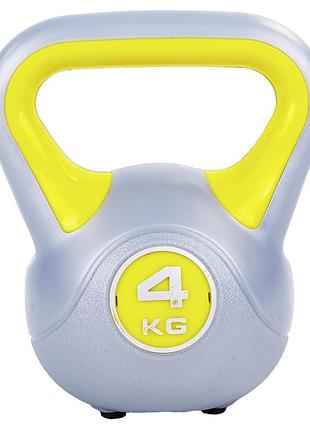 Гиря тренировочная цельная пластиковая вес 2- 16кг 4