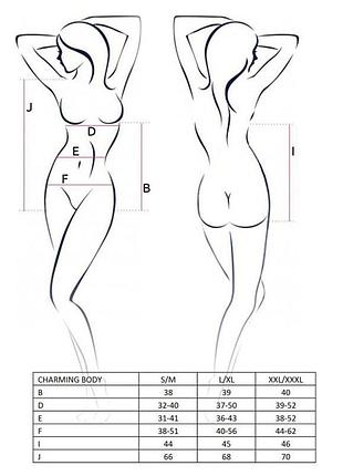 Боди charming body black s/m - passion 3