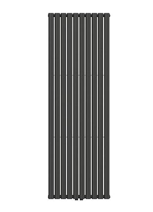 Вертикальный радиатор ellipse double 600х1800-10 (50 мм), anticor, черный муар