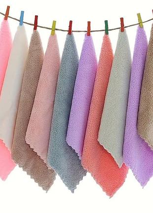Набор салфеток для уборки из микрофибры 5 шт 25*25 см